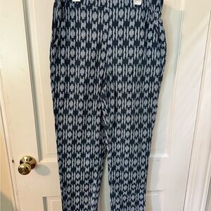 Margaret O'Leary Black and White Patterned Pants